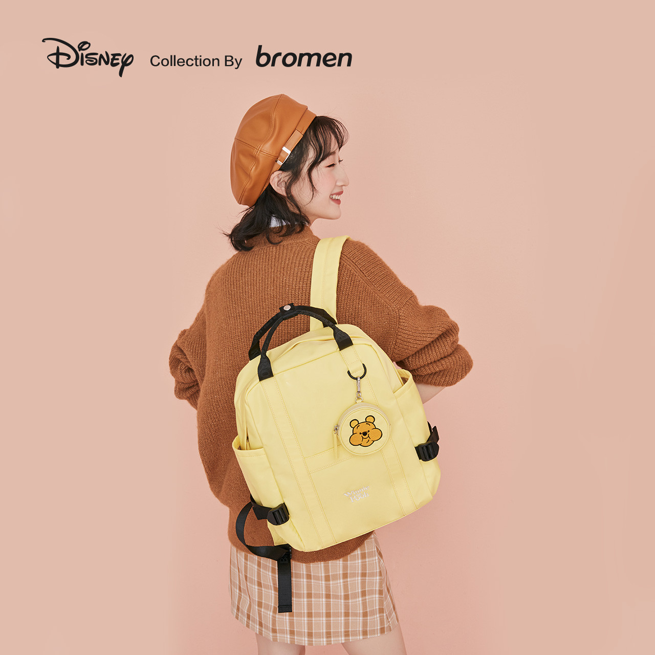 不莱玫迪士尼双肩包轻便大容量上课书包旅行背包学生电脑包