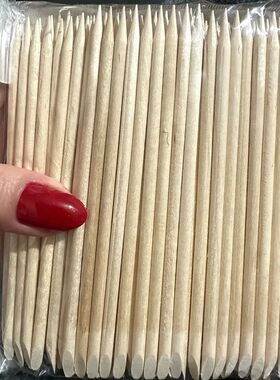Nail Orange Wood Sticks 100/500Pcs Double Head Cuticle  Push
