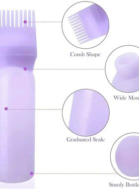 Silicone Shampoo Brush Head Scalp Massage Comb Hair Dye Tint