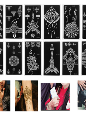 Fashion Henna Tattoo Stencil Temporary Hand Tattoos DIY Body