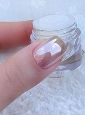 White Chrome Nail Powder Super Glossy Clear Mirror Effect Sm