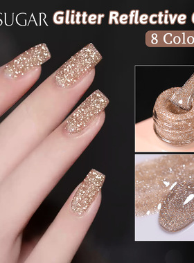Flash Glue Disco Broken Diamond Glue Laser Nail Glitter Sequ