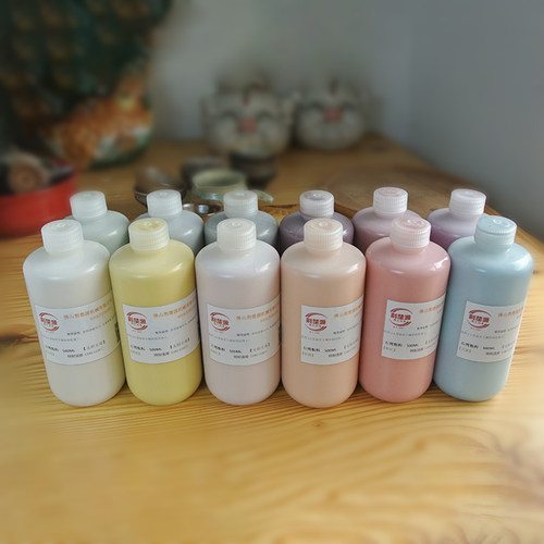 花釉广东佛山千年陶都石湾公仔专用窑炉上彩色釉料中温釉下彩陶艺 - 图2