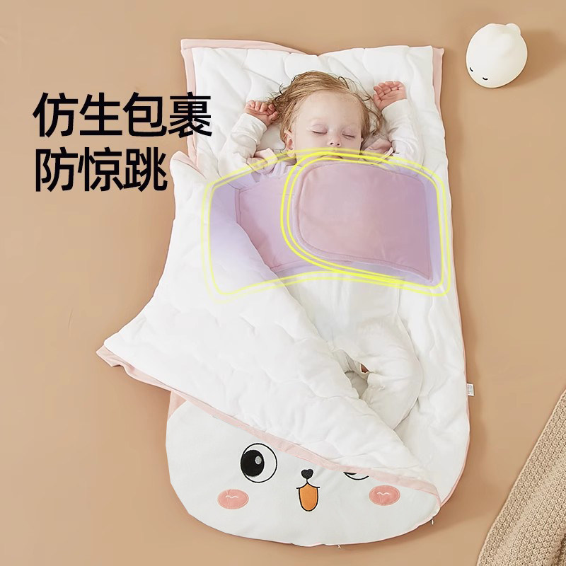 sunbuddy婴儿睡袋秋冬加厚新生儿抱被防踢被0-3岁宝宝防惊跳包被,淘宝优惠券,粉丝福利购,淘宝优惠卷