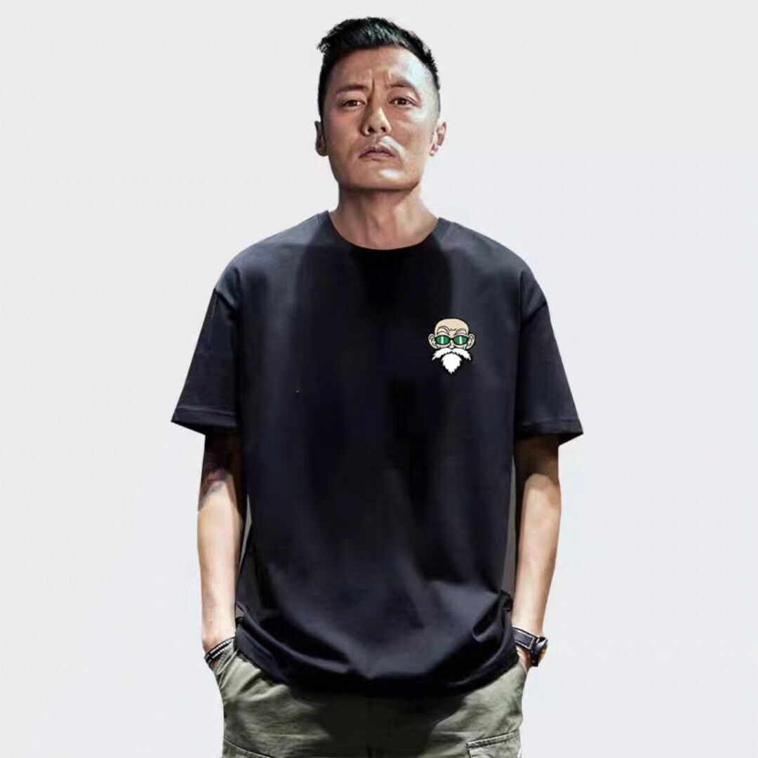 香港潮牌 余文乐短袖t恤男士日系简约纯棉重磅体恤宽松休闲打底衫