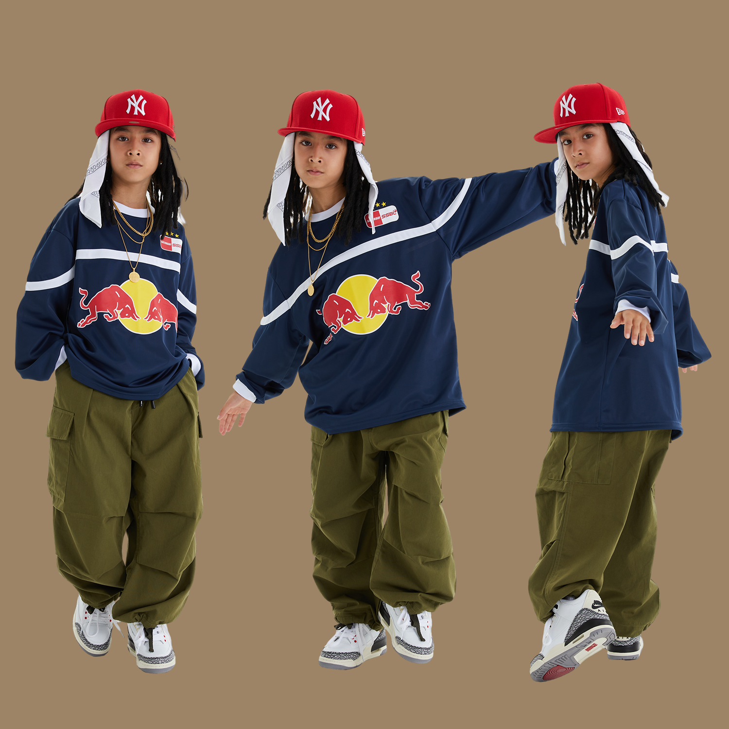 儿童街舞演出服潮服嘻哈潮牌童装男女童酷帅炸街套装少儿hiphop