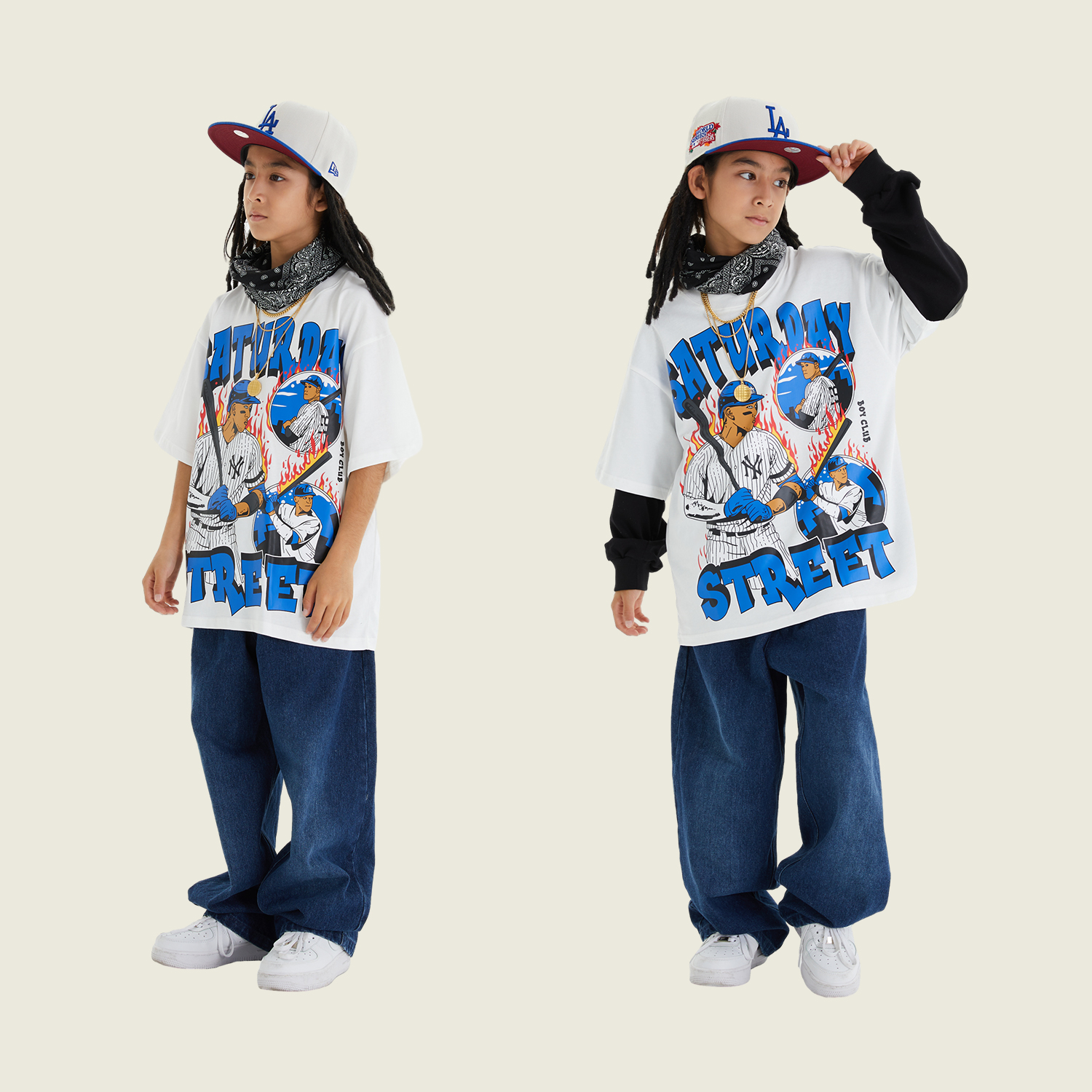 儿童嘻哈街舞演出服T恤套装爵士潮服男童女童hiphop表演服装夏季