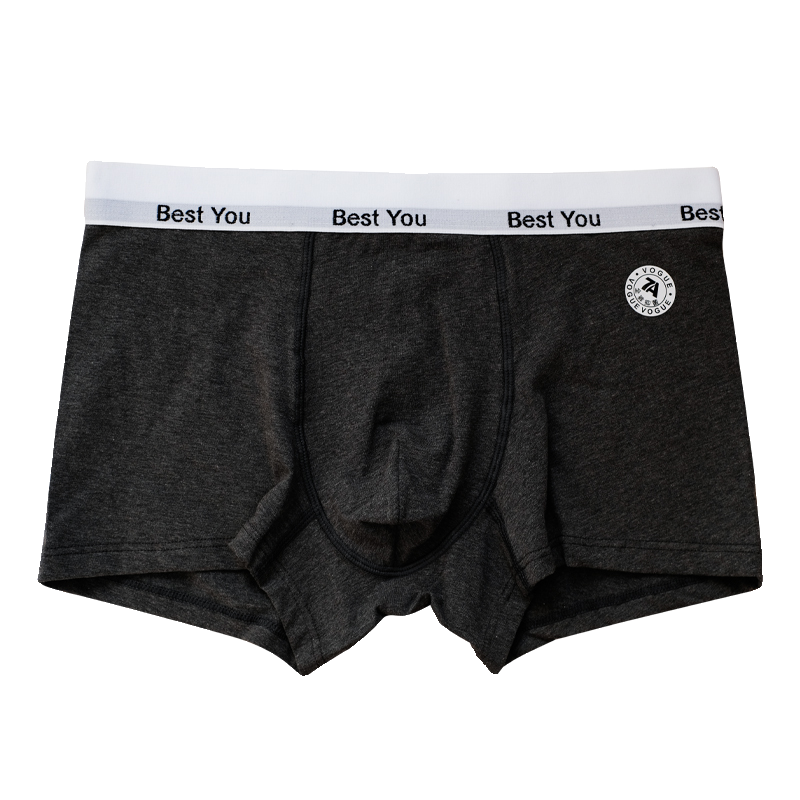 男士内裤纯棉7A抗菌透气四角裤男生平角裤中腰简约舒适短裤男款 - 图3