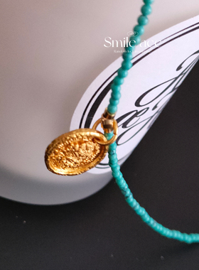 2026新款黄财神串珠项链女中式复古国潮风轻奢百搭锁骨链