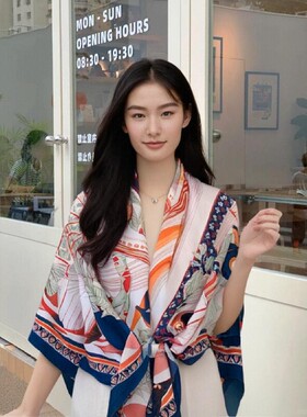 源头厂家爆款130*130大丝巾欧美