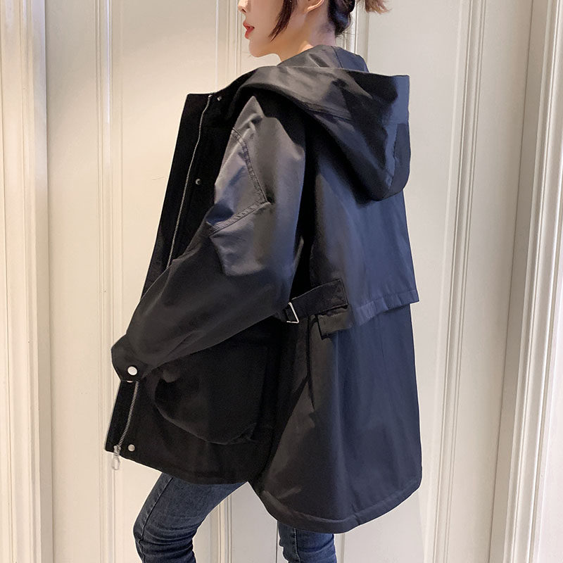 工装女士2020年新款韩版宽松短外套 法韩妮短外套