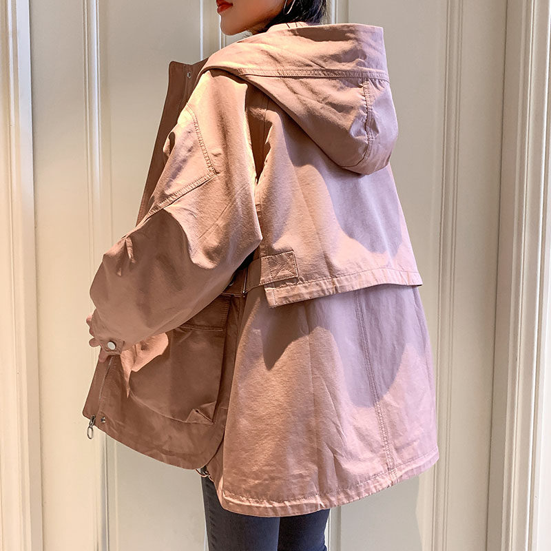 工装女士2020年新款韩版宽松短外套 法韩妮短外套