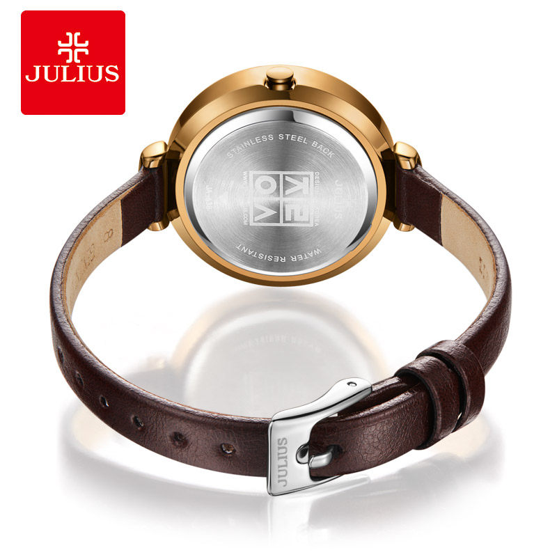 聚利时正品手表时尚潮流防水女表太阳纹女表皮带防水手表638