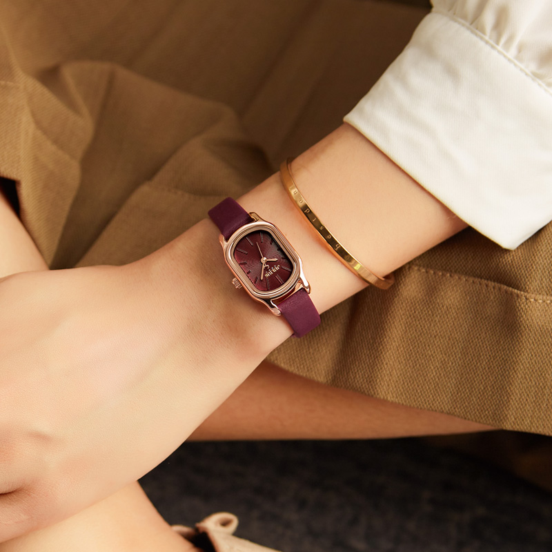 聚利时ins风女韩版鹅卵石简约女表 聚利时日韩腕表