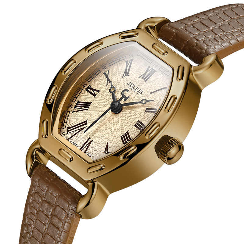 julius小表盘罗马刻度皮带女士手表 聚利时日韩腕表