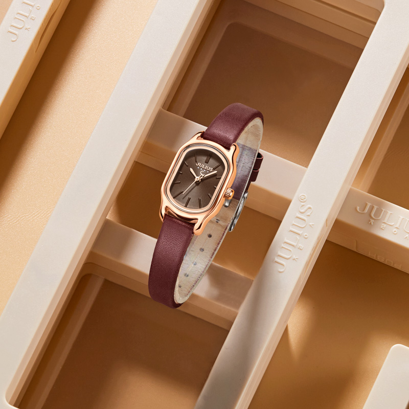 聚利时ins风女韩版鹅卵石简约女表 聚利时日韩腕表