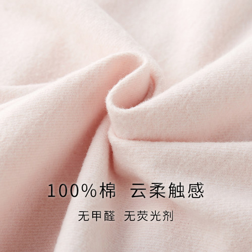 日式春秋全棉磨毛绒布睡衣男女士情侣长袖长裤家居服纯棉套装冬季 - 图0