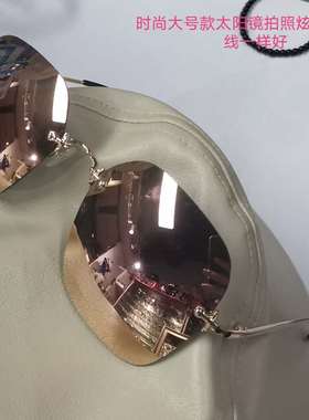 墨镜时尚风方框女士太阳镜