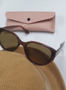 复古猫眼墨镜女高级感显脸小新款太阳眼镜偏光开车防紫外线潮