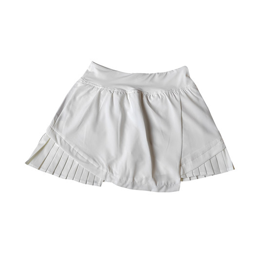 Falda plisada de cintura alta para correr, corta, antiexposición, para yoga, para mujer