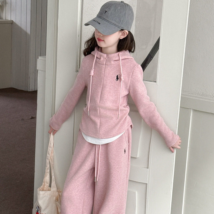 女童卫衣套装2025春秋儿童时尚洋气休闲运动服中大童韩版两件套潮,淘宝优惠券,粉丝福利购,淘宝优惠卷
