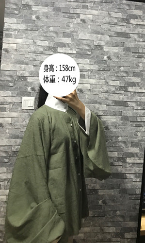 裳裳者华清仓瑕疵春夏汉服明制立领竖领翻领对襟琵琶袖提花棉短衫 - 图1