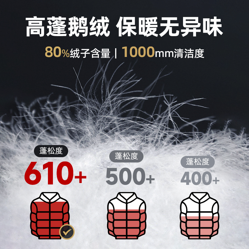 诺诗兰男女鹅绒羽绒服户外徒步三防保暖抗寒登山运动外套羽绒衣