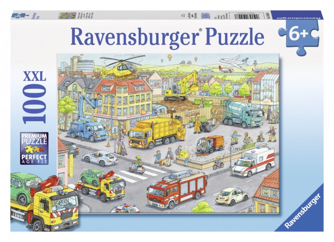 睿思Ravensburger汽车恐龙100片德国进口拼图儿童益智玩具6+欧洲 - 图0