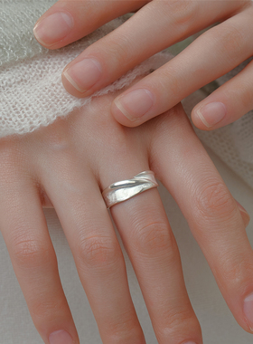 梵灵小众设计款光之褶皱肌理戒指