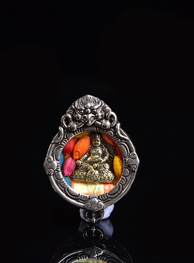 西藏嘎乌盒唐卡吊坠 小唐卡嘎乌盒项链不掉色防水空盒子