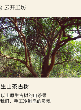 野米古树山茶油研磨皂手工皂