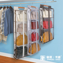 Post-door dust-proof bag containing hanging bag wardrobe Hanging bag Divine Instrumental Wall Hanging Hat Finishing Racks Transparent Cloth