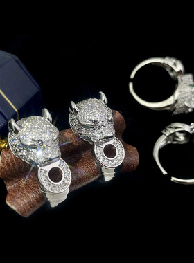 FUNACC超闪锆石豹子头戒指