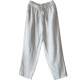 ພາກຮຽນ spring ແລະ summer slimming 100% linen pencil pants ສໍາລັບແມ່ຍິງ