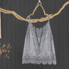 Tie-dye lace embroidered vest women's vest