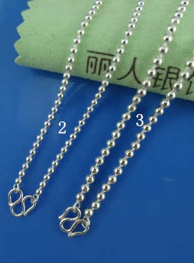 佛珠项链长短款儿童银饰包邮