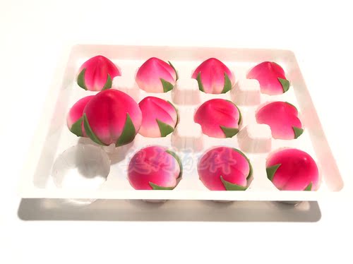 巧克力寿桃蛋糕装饰插片 空心 祝寿摆件生日蛋糕装饰可食用大桃 - 图1