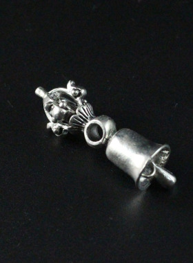 藏传饰品降魔杵合金铃铛背云吊坠