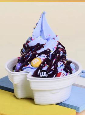 仿真杯托冰淇淋模型果汁杯盖模型