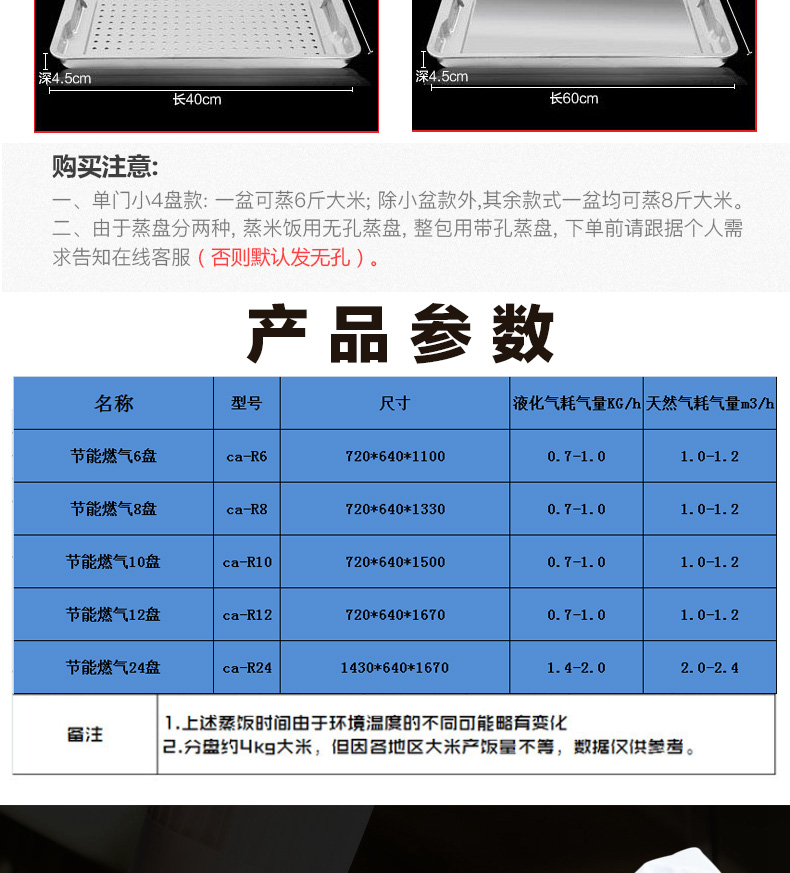 商用蒸饭柜燃气蒸饭车12层蒸饭机液化气熄火保护蒸箱24盘馒头蒸房-图2