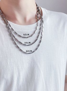 男士脖子挂件太钢细款项链男钛航