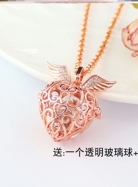 朱砂空心项链防水平安符葫芦吊坠