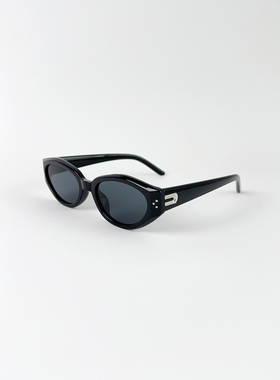 gm2025新款欧美风韩版猫眼墨镜女ins圆脸甜妹红色太阳镜男凹造型