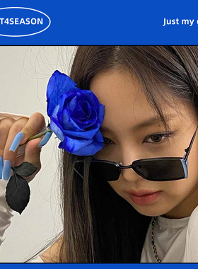 长方形复古少女蹦迪墨镜