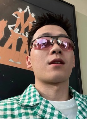 UV400运动新款半框骑行墨镜徒步