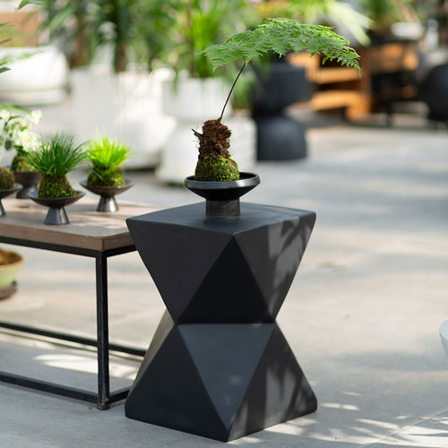 凌虹方形边几设计师创意款镁泥小茶几侘寂风民宿客厅角几轻奢北欧 - 图3