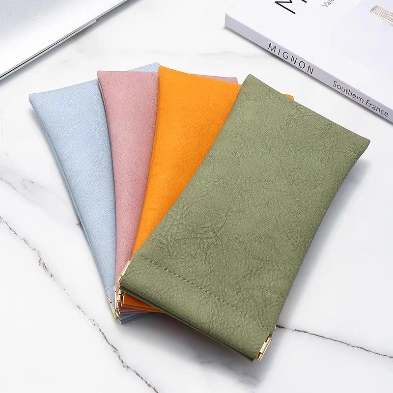 通用墨镜收纳袋自动闭合绒布内面眼睛袋便携收纳软袋眼睛收纳包女,淘宝优惠券,粉丝福利购,淘宝优惠卷