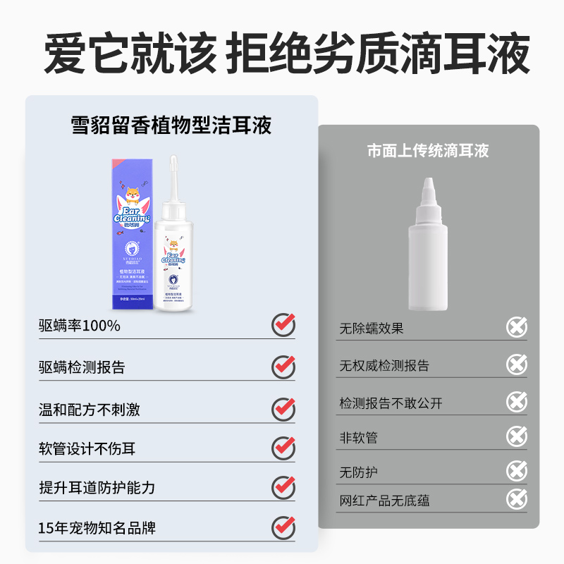 抑菌驱螨宠物耳螨滴耳液专用洁耳液宠物狗狗耳朵清洁液猫咪洗耳液-图0