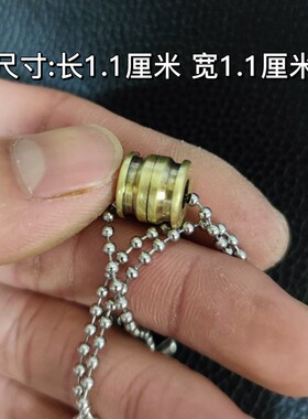 美军308弹壳底标项链 创意礼品 手工原创个性饰品 军恋军旅纪念品