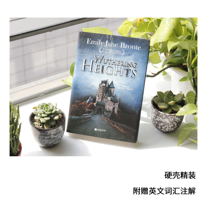 正版精装｜呼啸山庄全英文版Wuthering Heights 赠词汇注解册子 艾米莉•勃朗特著作 初中高中成人推荐阅读世界名著外国小说 - 图0